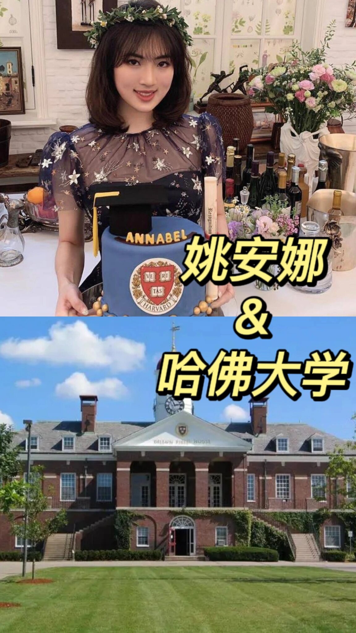 华为二公主姚安娜——哈佛大学