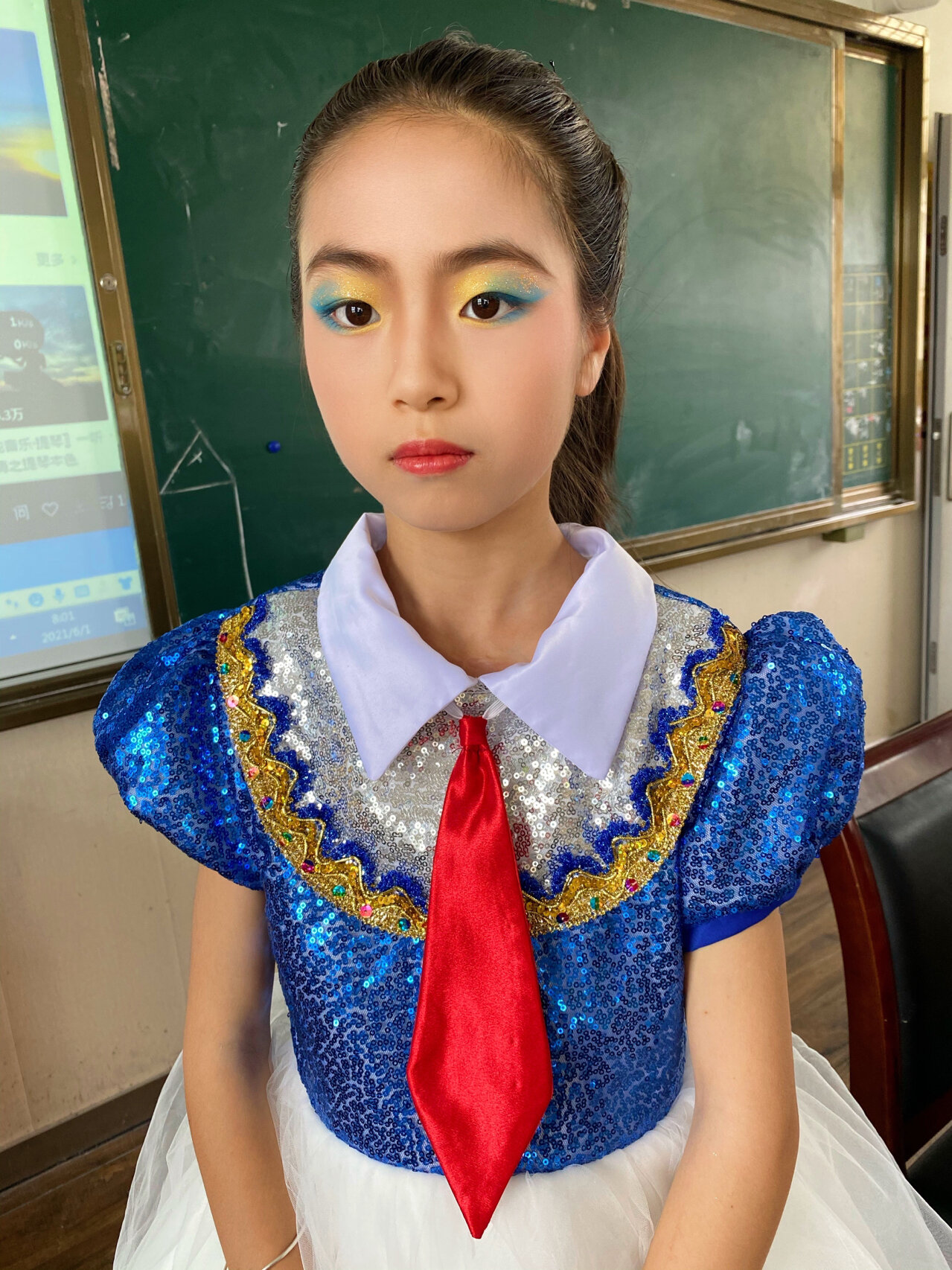 班班有歌声#合唱妆容造型