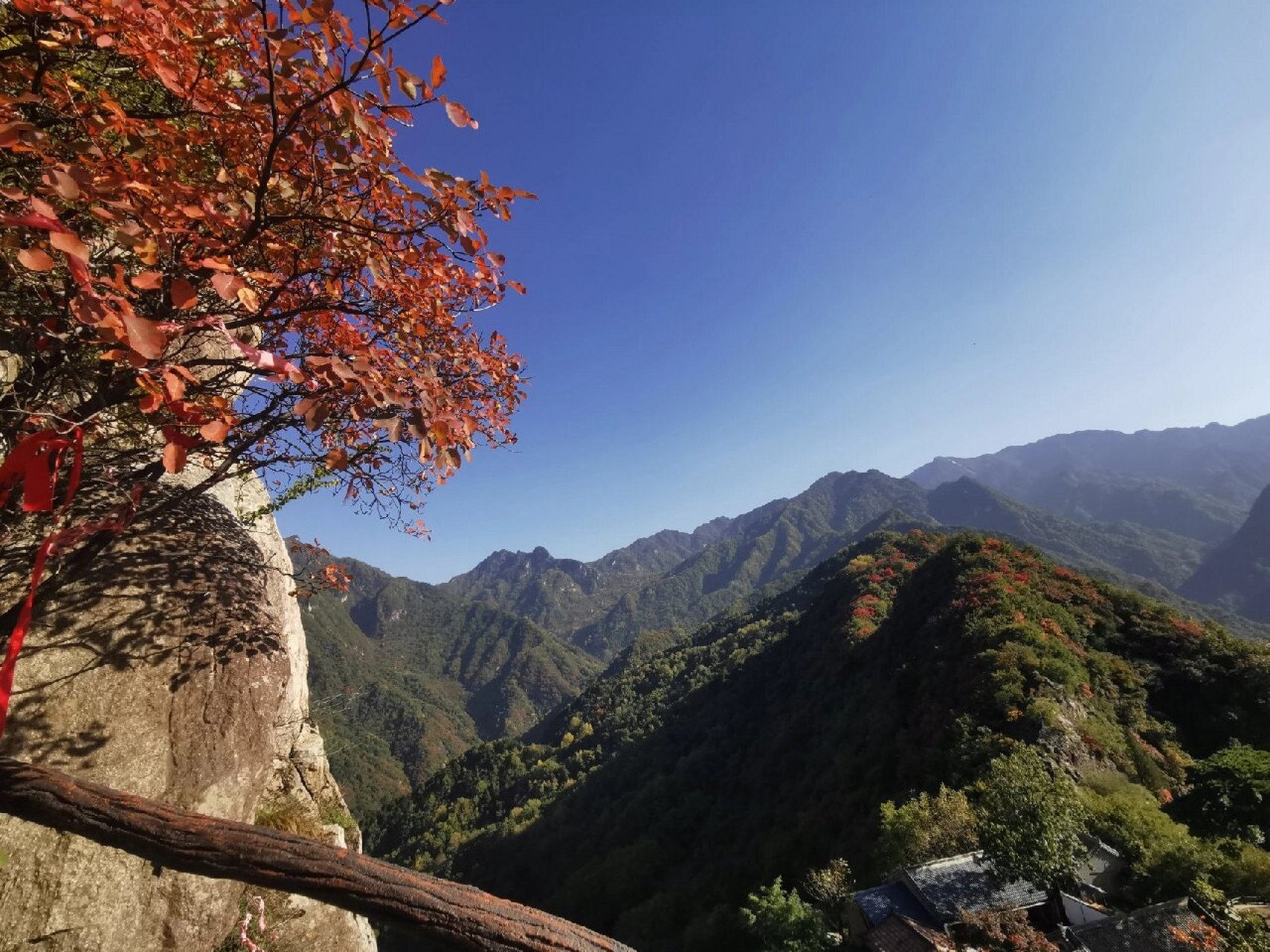秦岭的秋天—翠华山 翠华山系终南山的一个支峰,位于秦岭北麓,主峰终