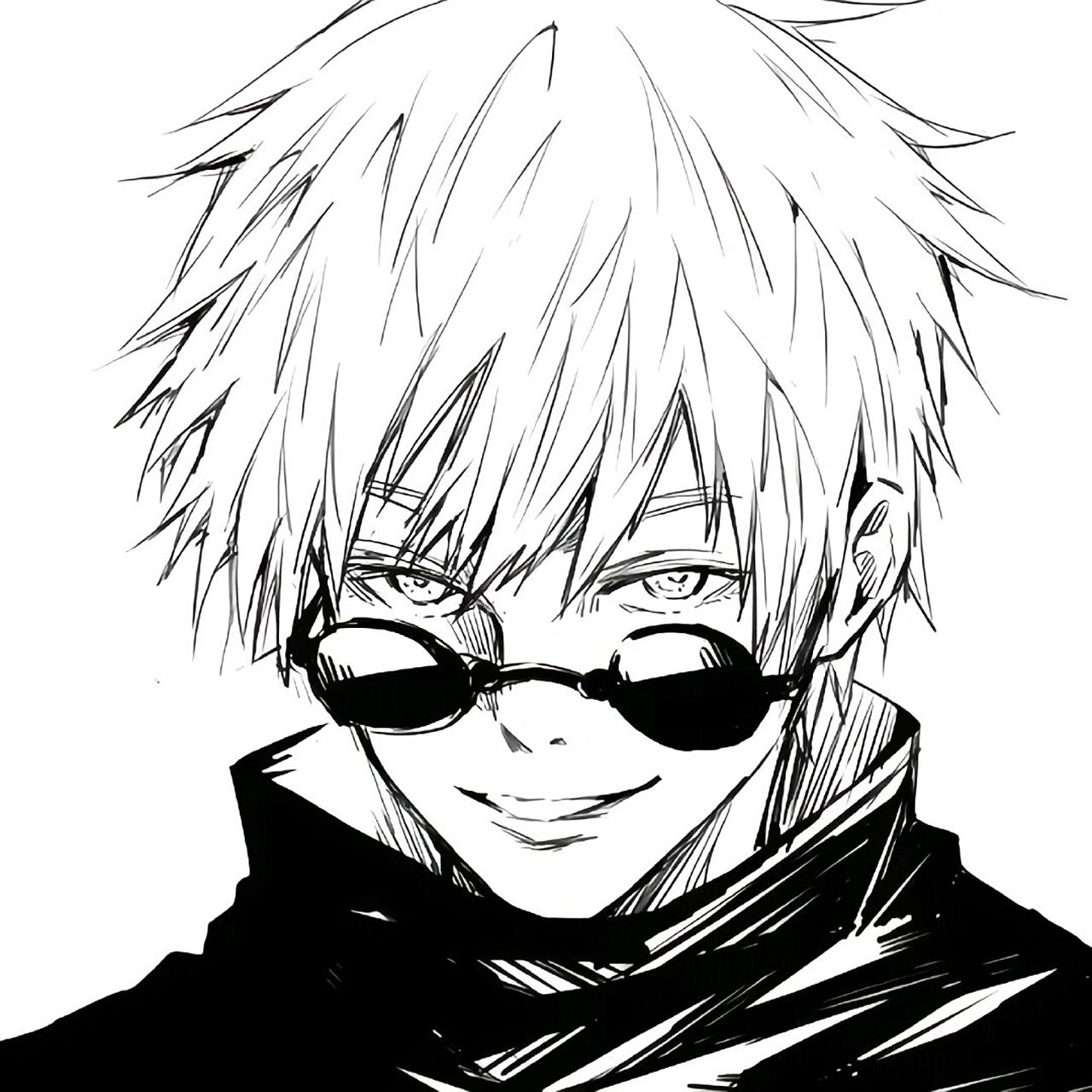 五条悟黑白头像