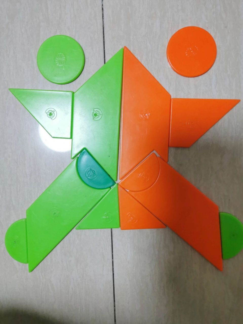 现代智力七巧板青蛙(2副)