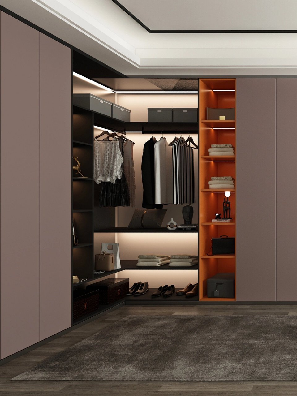 全屋定制 | 极具质感的贝加尔灰定制柜94 78极简风,全屋定制