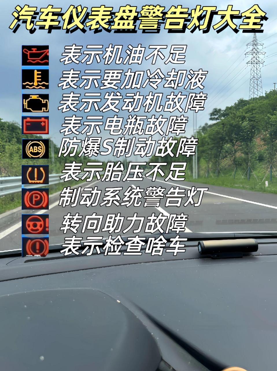 认识汽车仪表盘图片