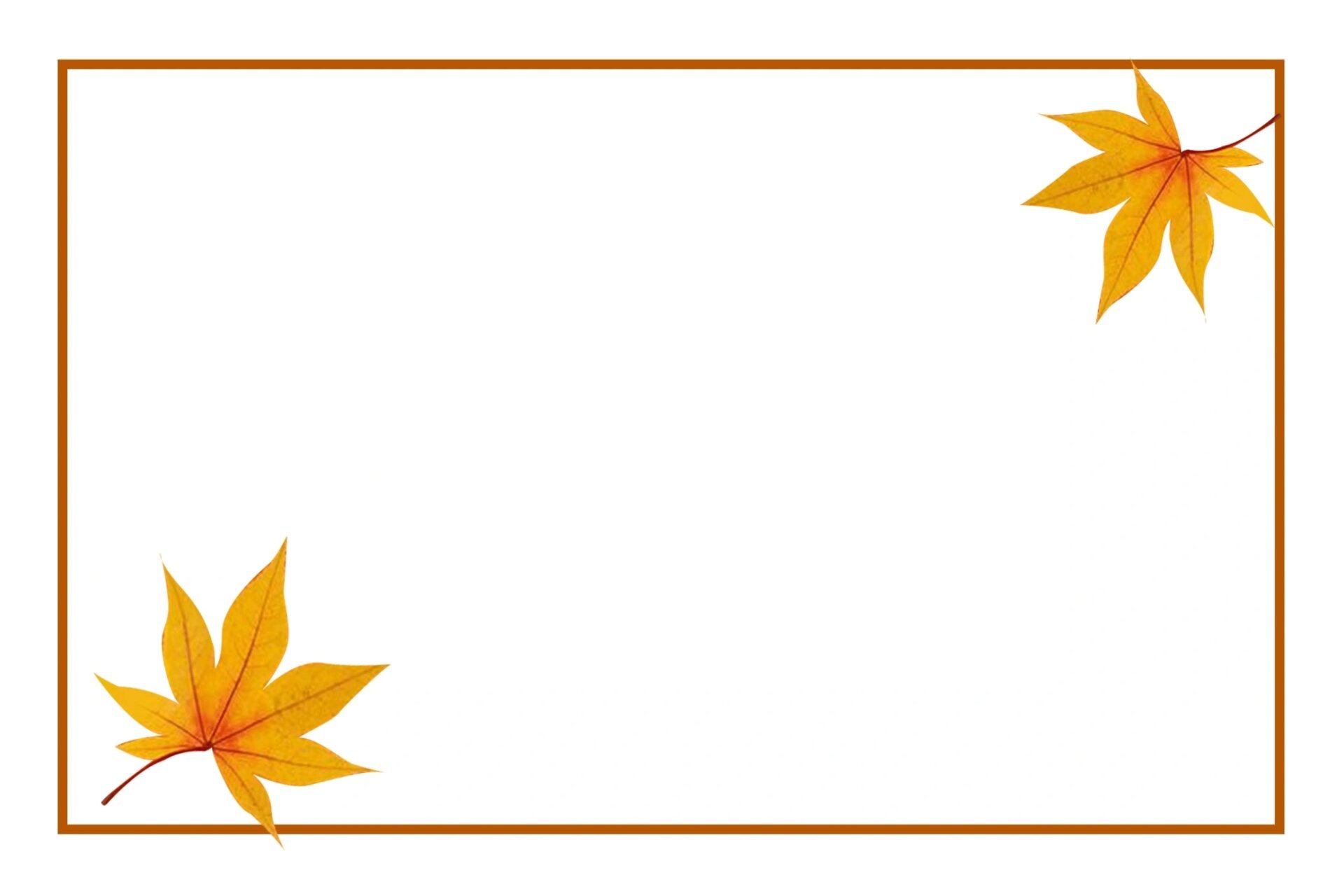 自制ppt背景图|秋天|落叶|极简|清新