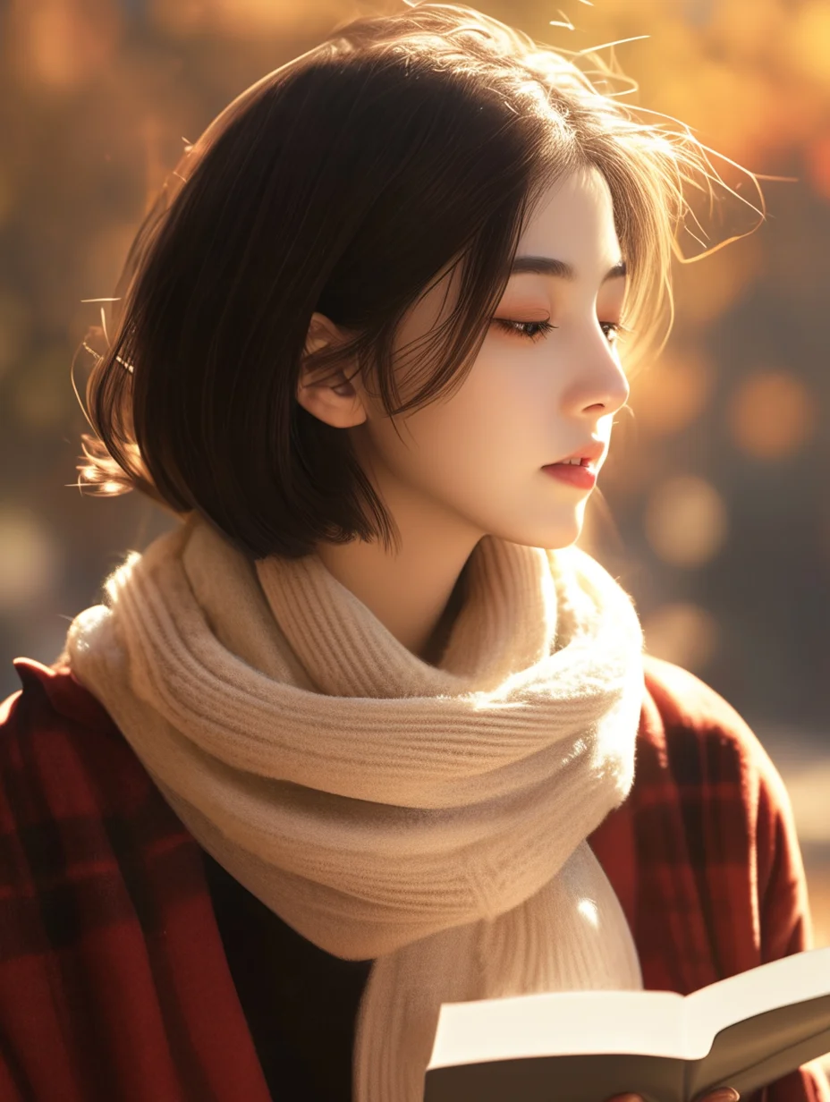 气质短发女生头像