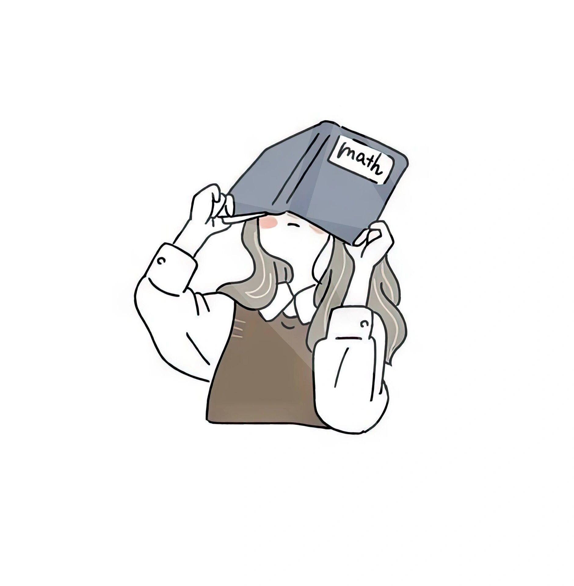 卡通可爱女生头像简笔画头像