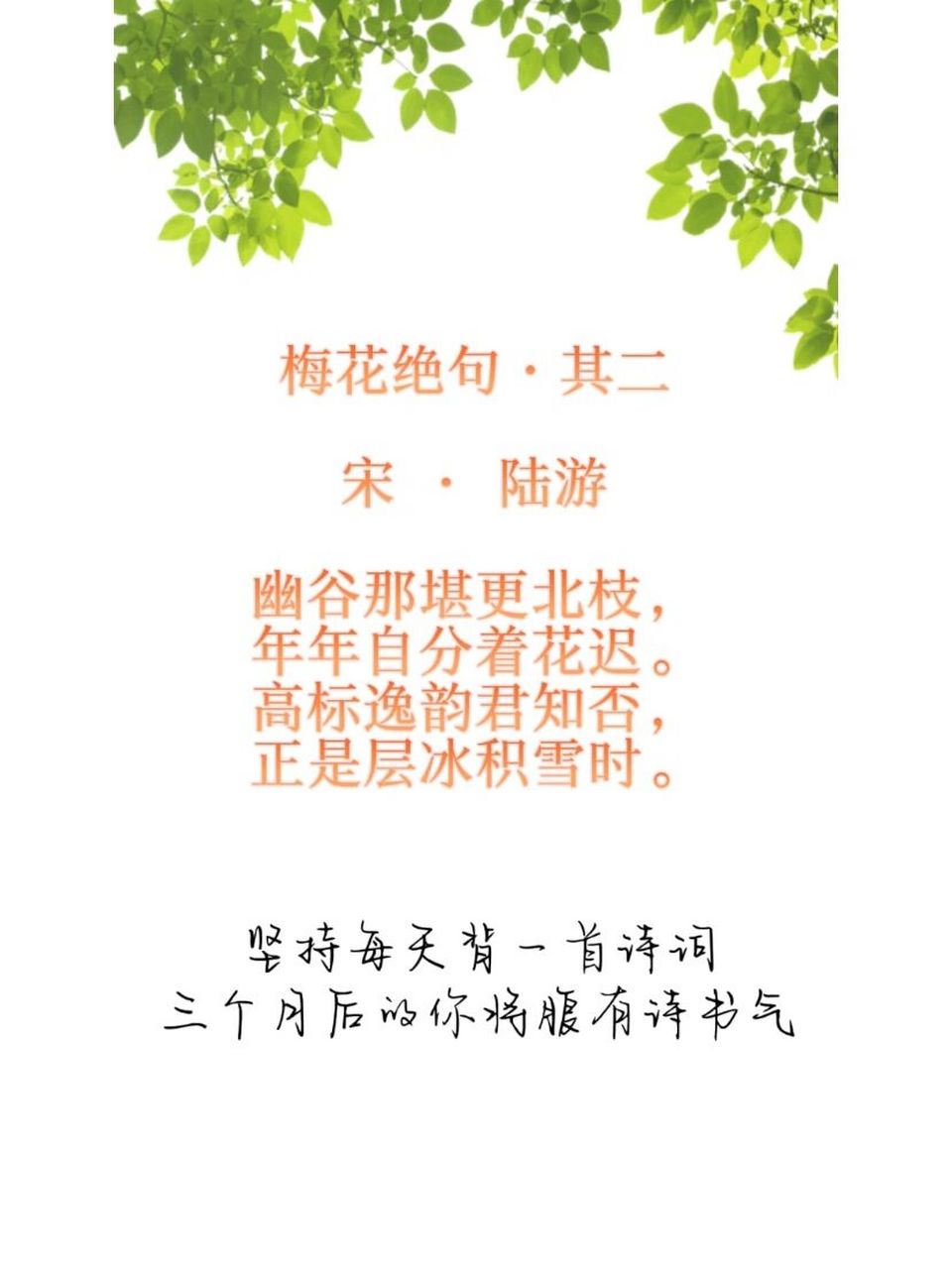 梅花绝句(其二)图片