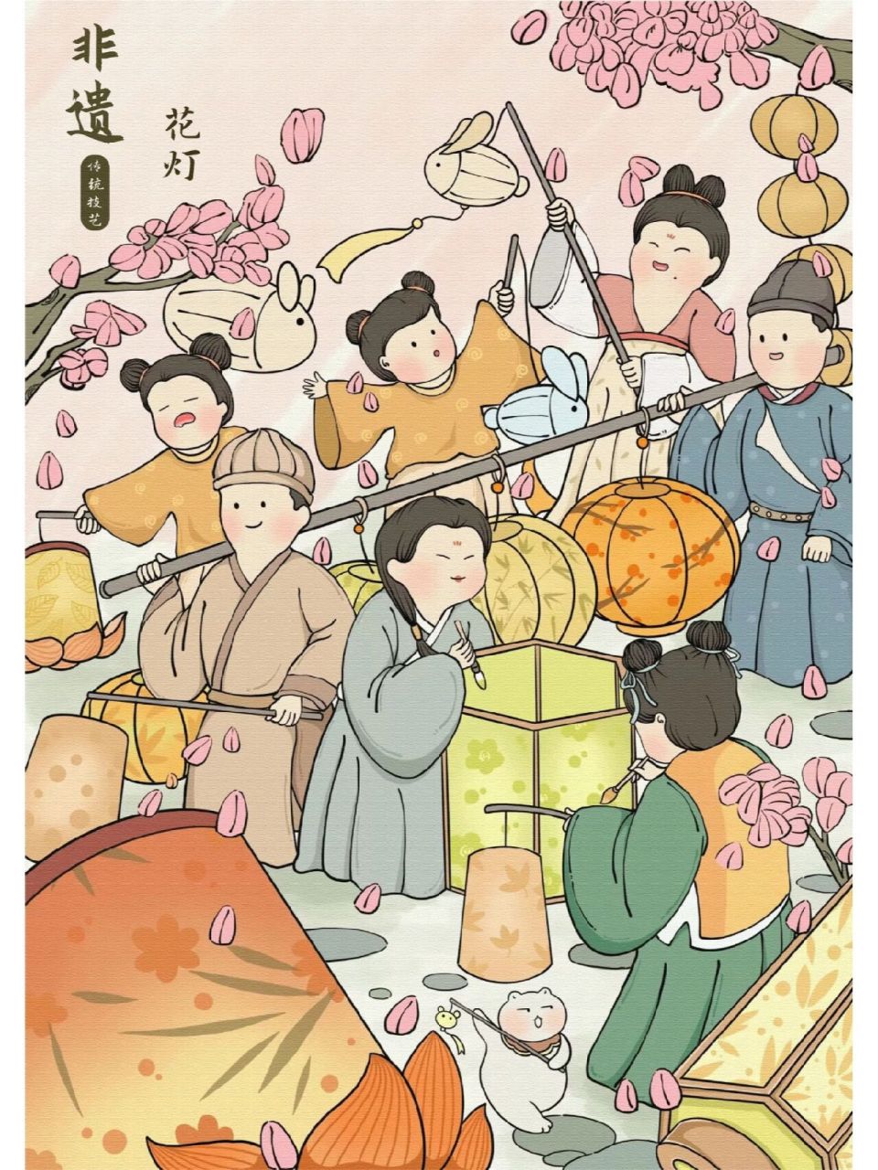 非遗传承 插画 非遗的故事 分享一组非遗传承插画哦,传承非遗魅力.