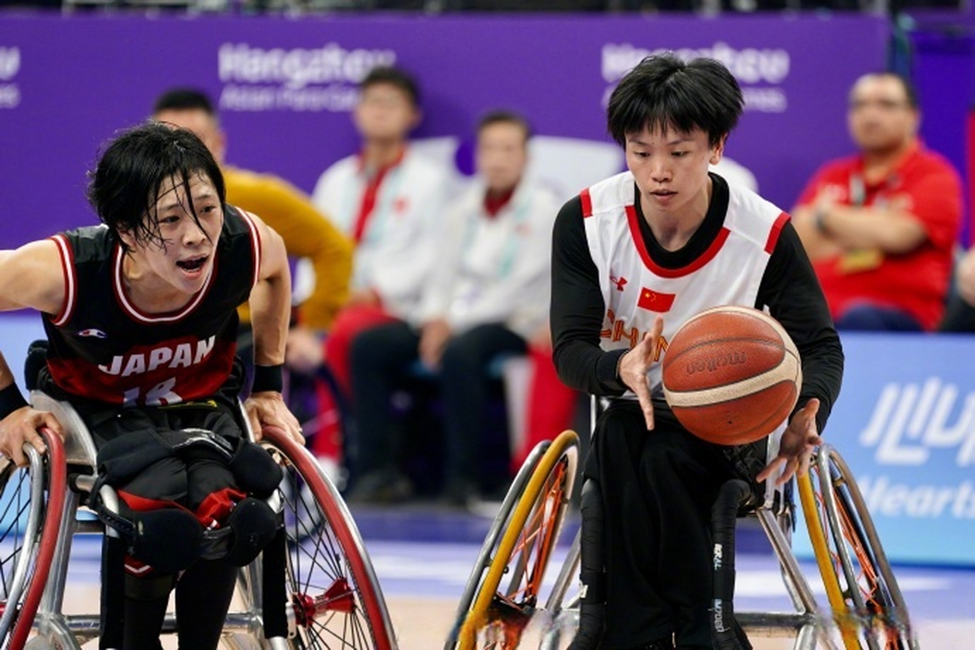 中国女子轮椅篮球金牌】今天,杭州亚残运会女子轮椅篮球决赛中,中国队