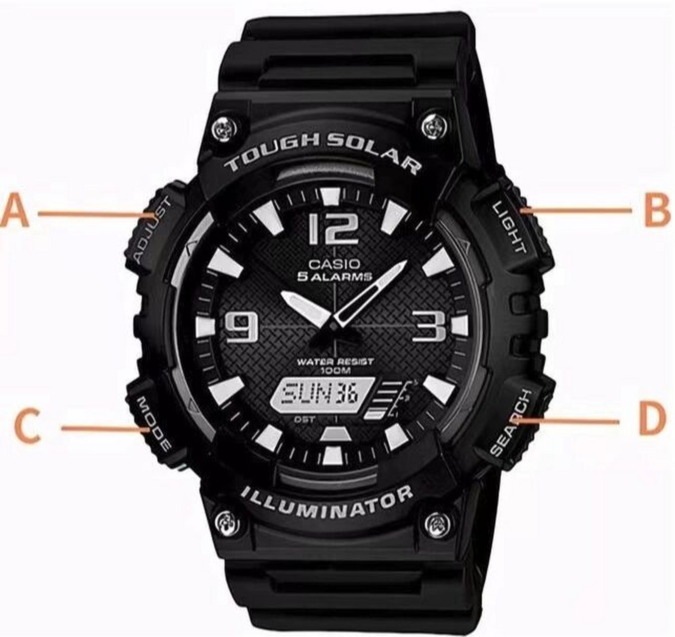 告诉你卡西欧手表怎么调时间?