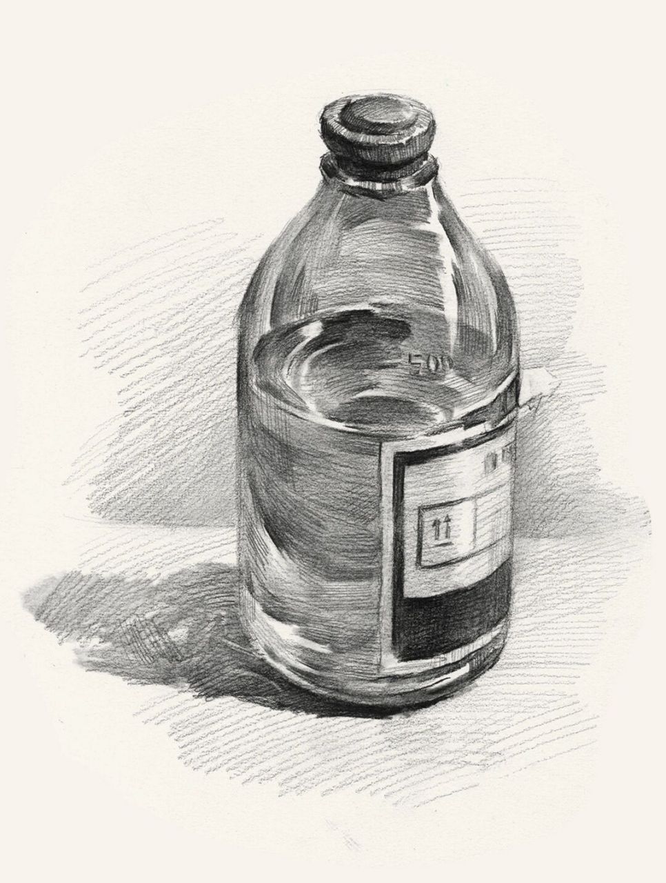 素描静物简单瓶子图片