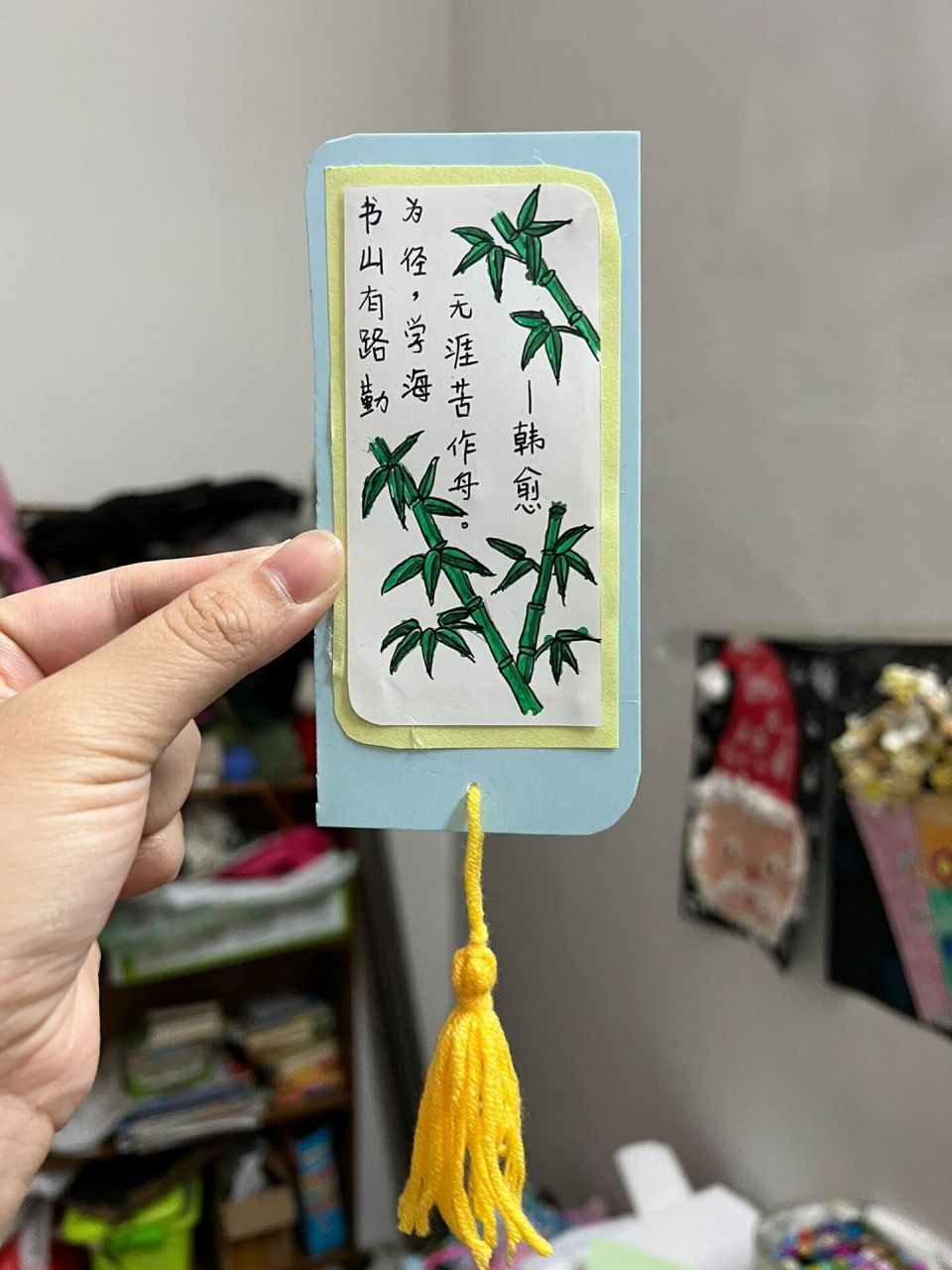 一年级简单手工书签图片