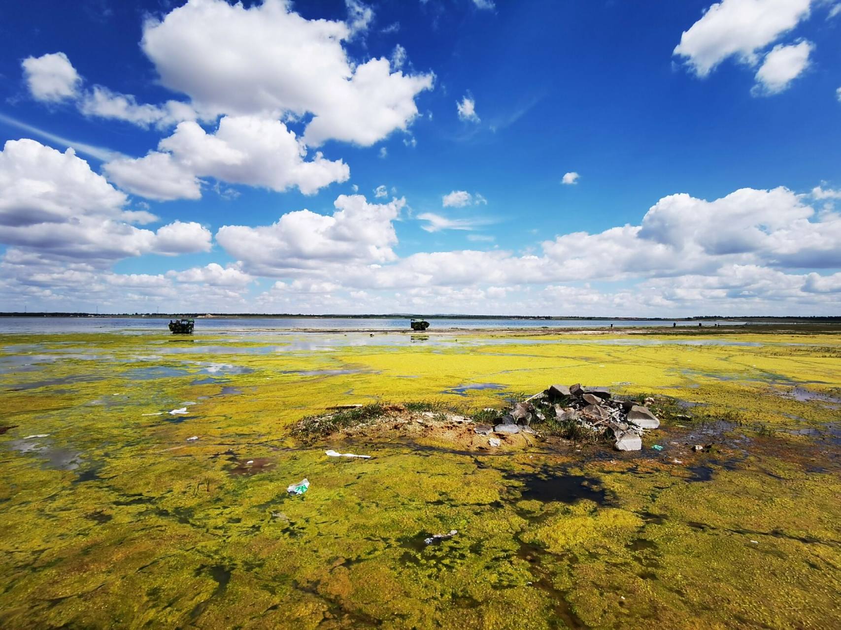 在广袤无垠的张北草原里,藏着一个美丽的湖泊,那就是中都草原附近的