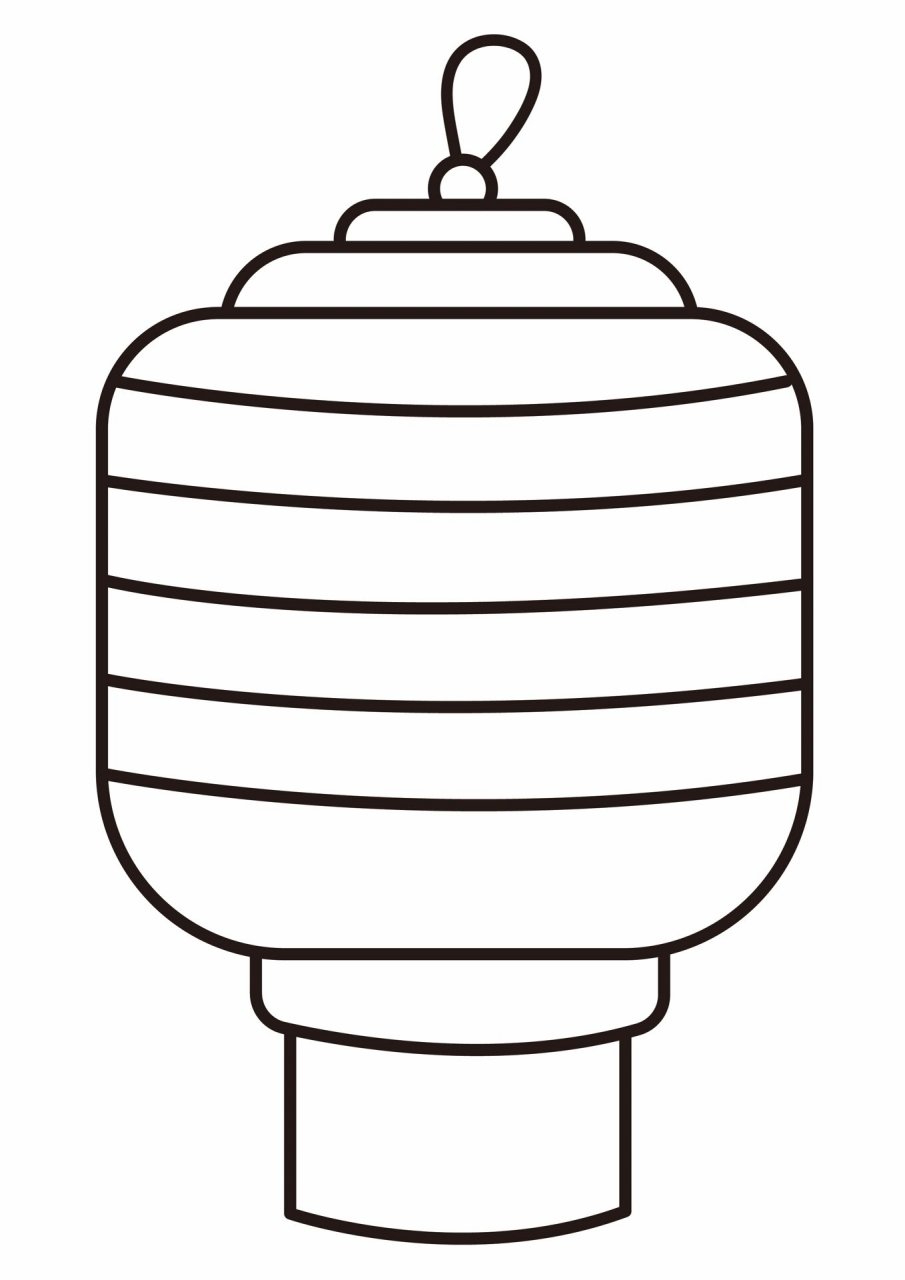 儿童画|灯笼简笔画(可打印) 幼儿园灯笼简笔画高清线稿可打印 #幼儿园