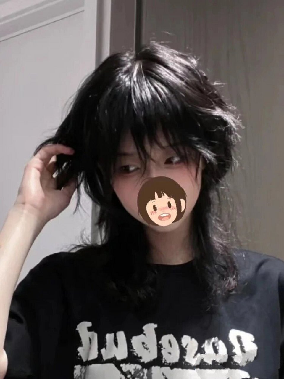 超个性|||氛围感 中性 鲻鱼头狼尾发 高层次 日系感.