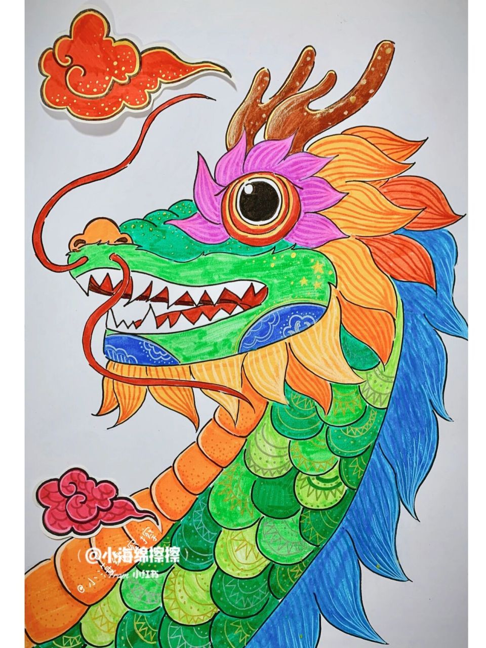 小海绵亲子童画|春天开始二月二龙抬头神龙 94小朋友们对于龙这种