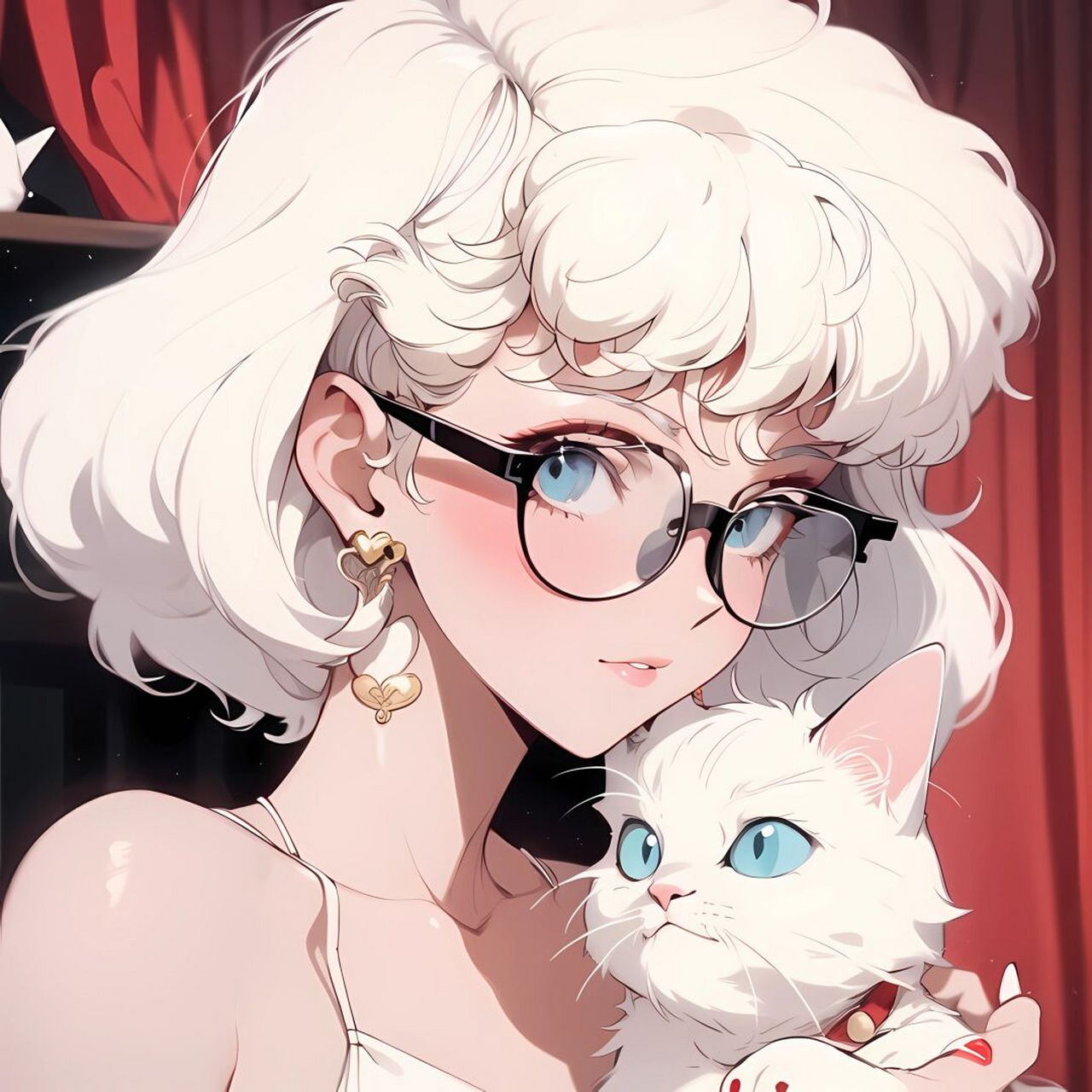 旧漫高冷女头白色系