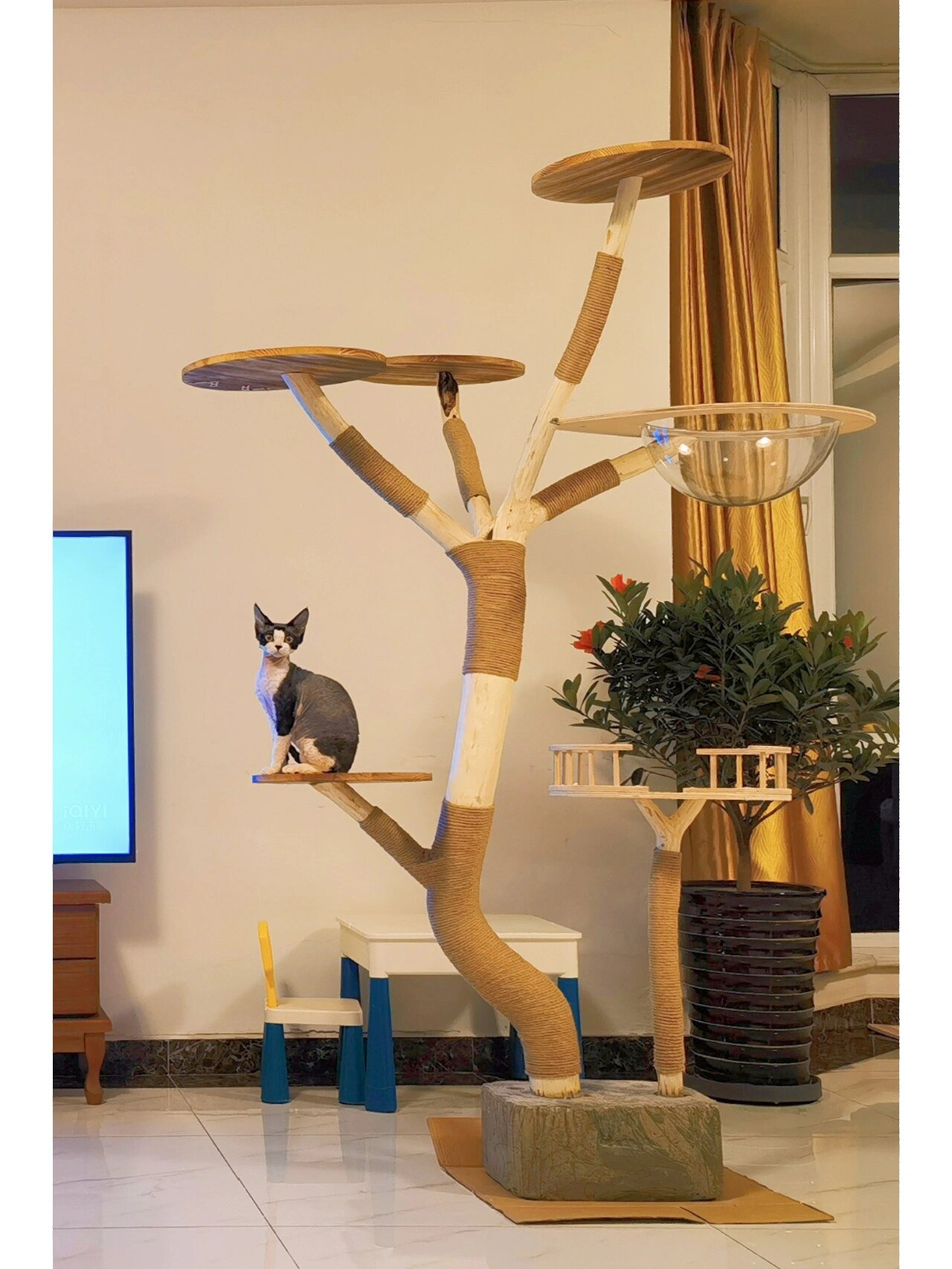 自制猫树猫爬架