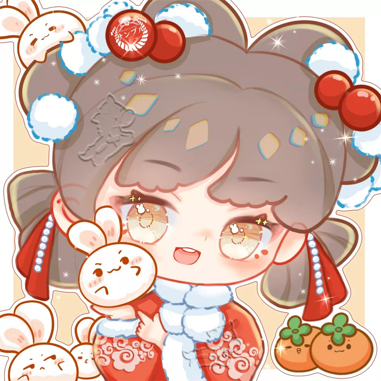 qq萌萌!超可爱新年兔年新春动漫女头