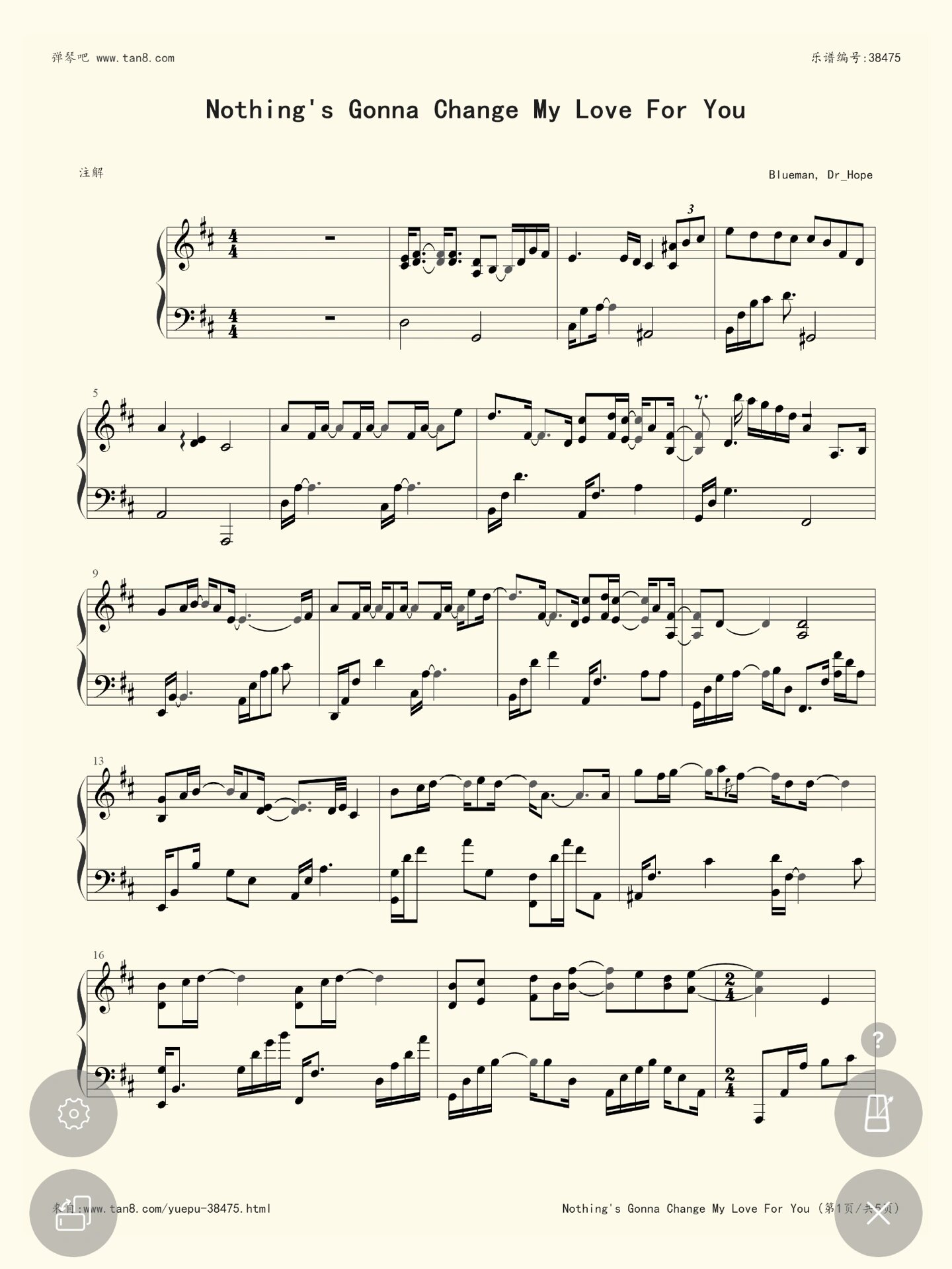 🧀(五线谱)钢琴谱分享