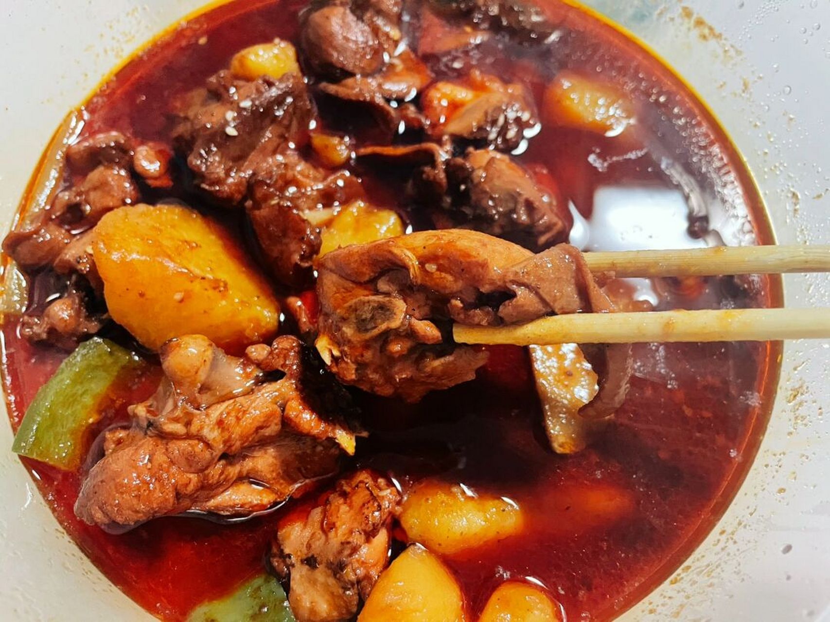 焦作79打卡娜娜大盘鸡75 听说这家大盘鸡很久啦 	 味道不错 我点