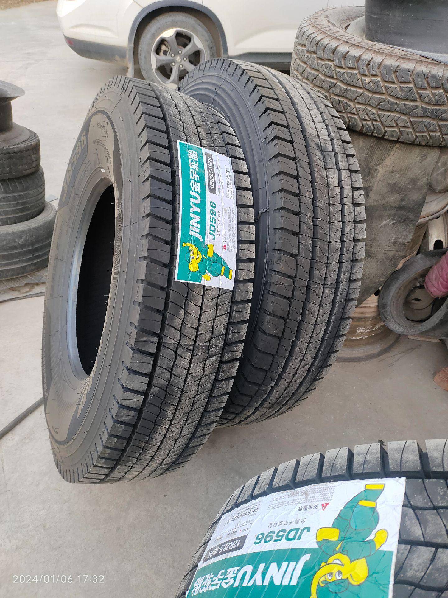 装2条金宇596小麻将花轮胎