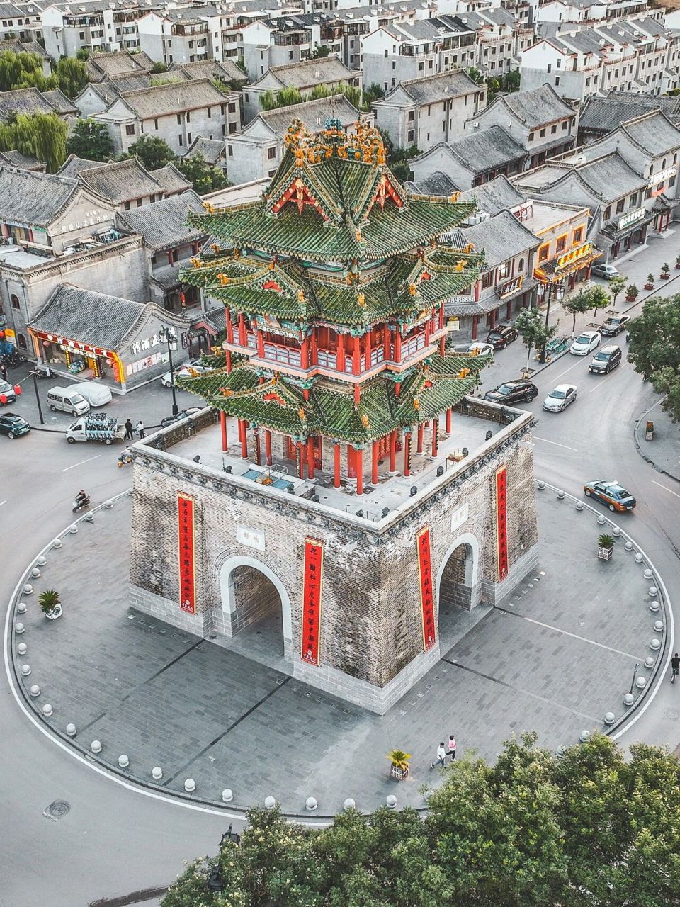 建筑之美|朔州古城文昌阁97 朔州文昌阁位于老城东,南,西,北大街