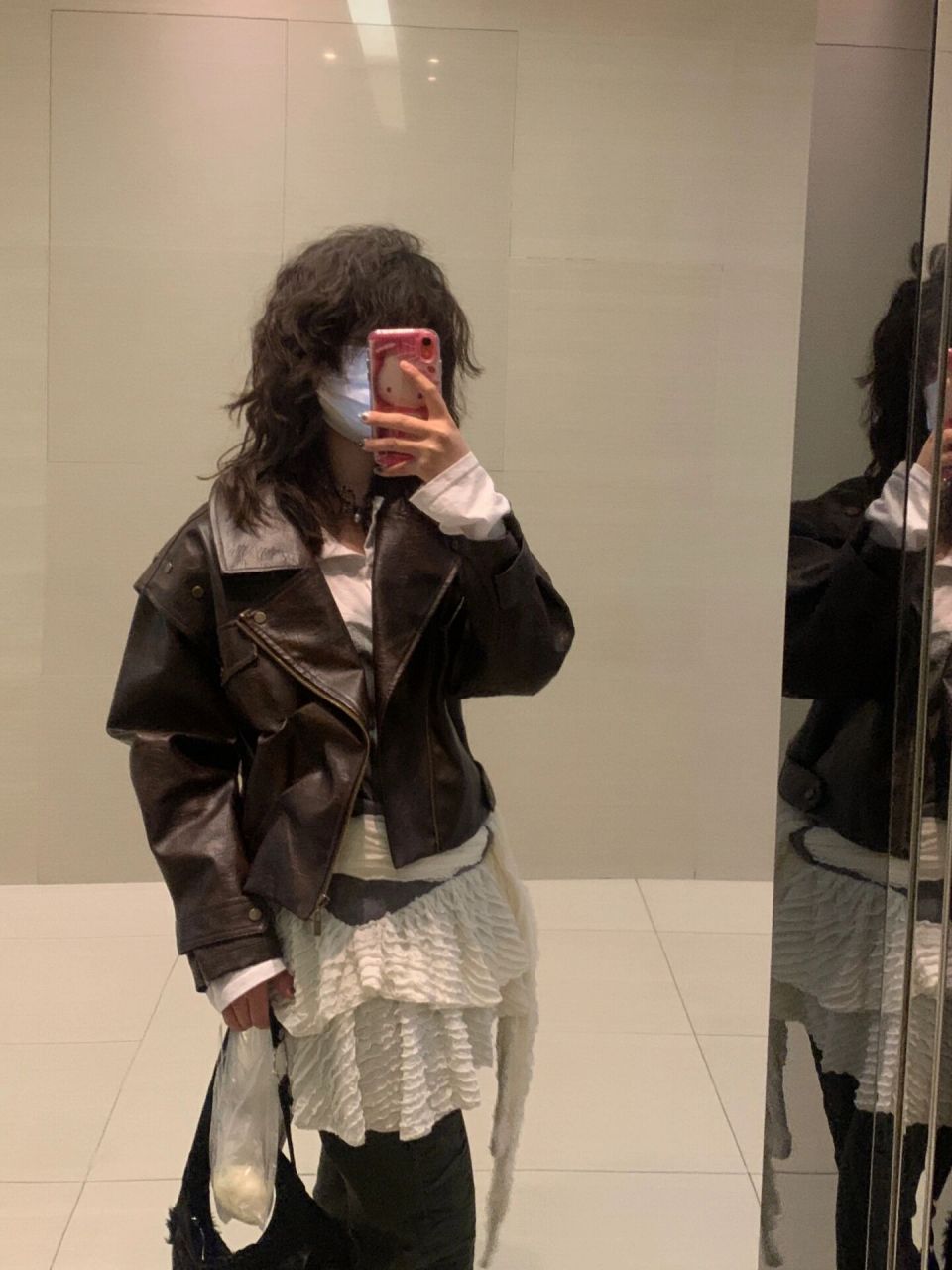 每天一套非主流穿搭碍同事的眼day4 出门的时候我妈说像80年代的人