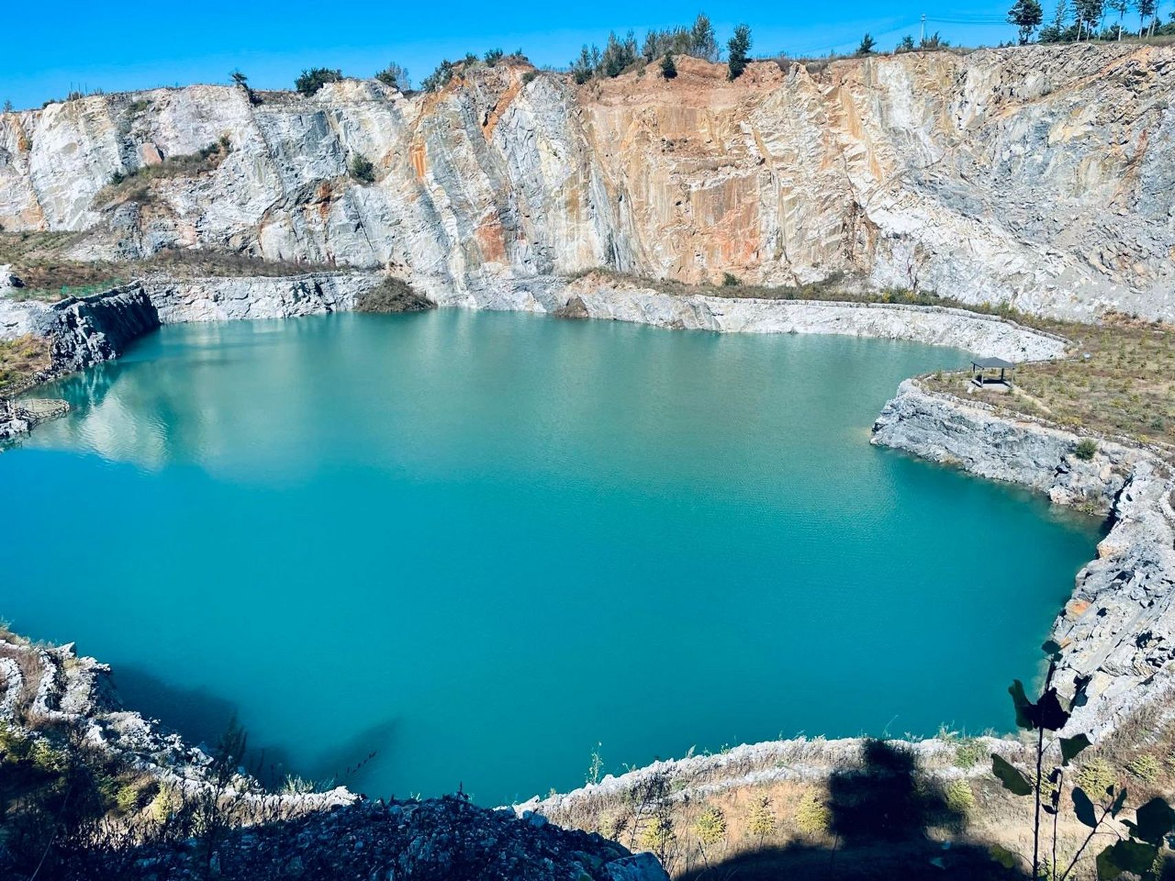 四平小天池一日游攻略 16615长春出发自驾约一个半小时,导航到