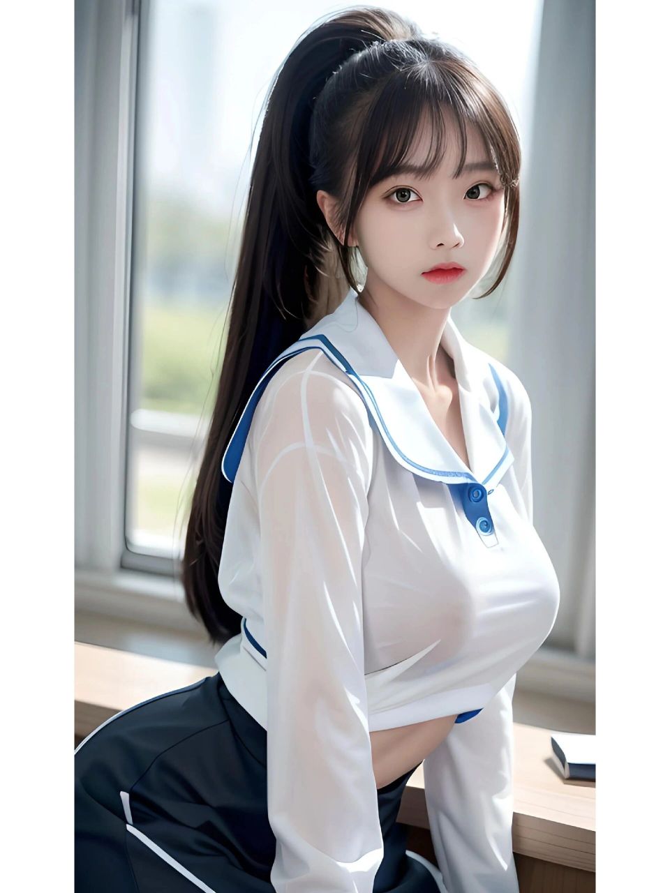 你们要的校服小姐姐来了 你兄弟喜欢