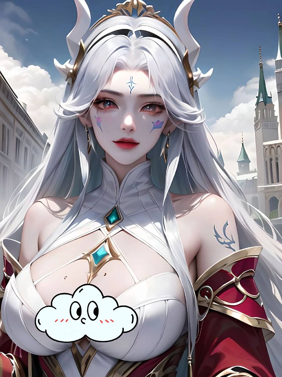 龙女头像|白发龙女好飒