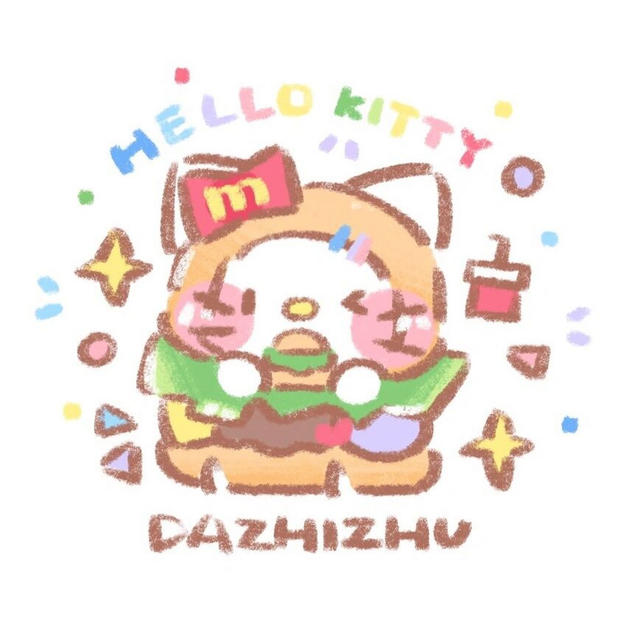 大只猪头像 麦麦kitty hello 麦麦~ hello kitty