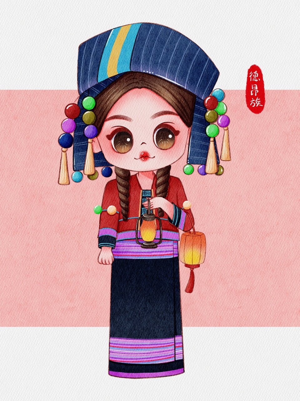 q版民族娃娃 主页更多q版人物合集|民国风人物|古风人物|戏曲人物