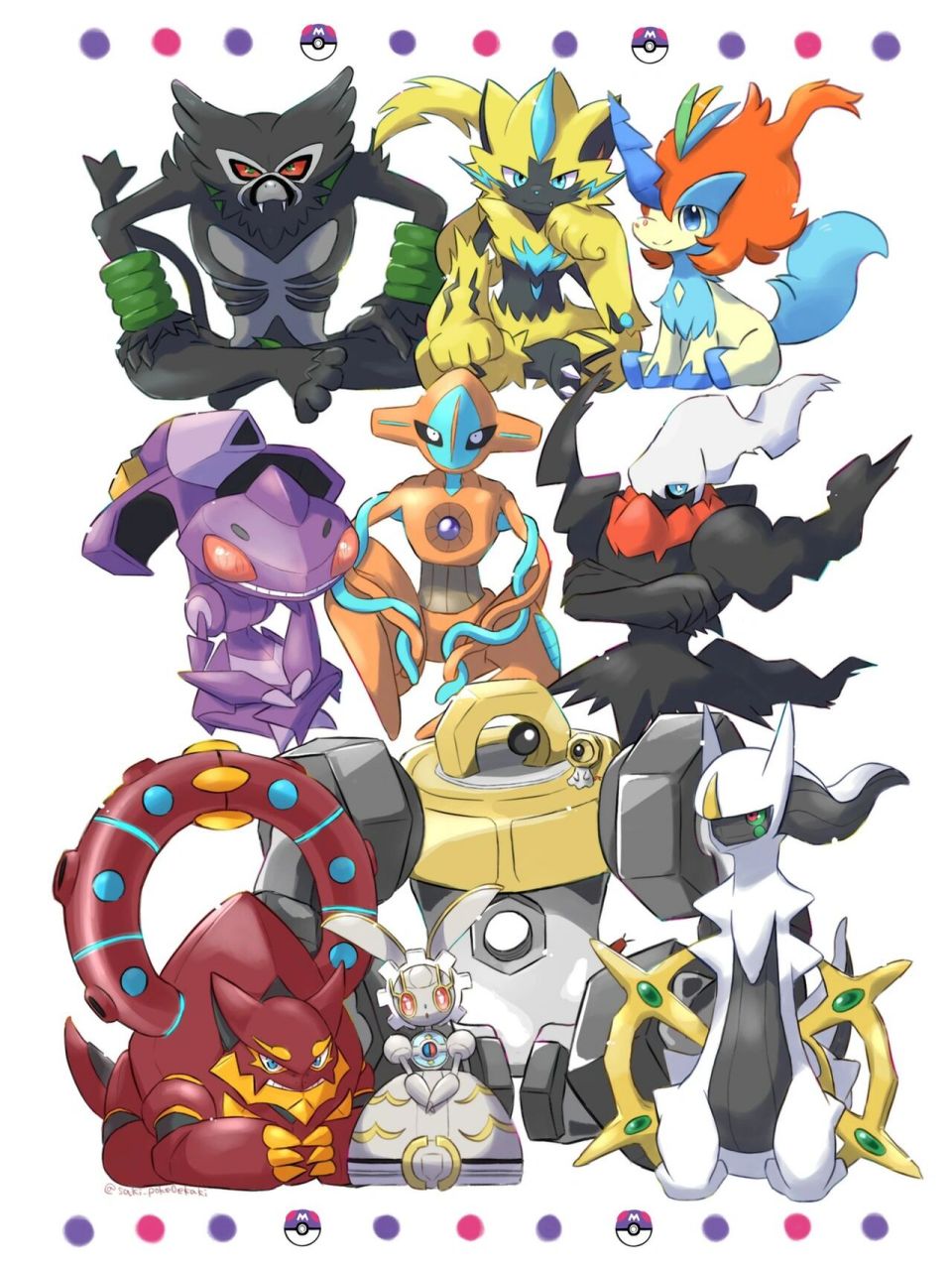 宝可梦 幻兽系列 之前更新过宝可梦历代神兽不少朋友都表示还想看幻兽