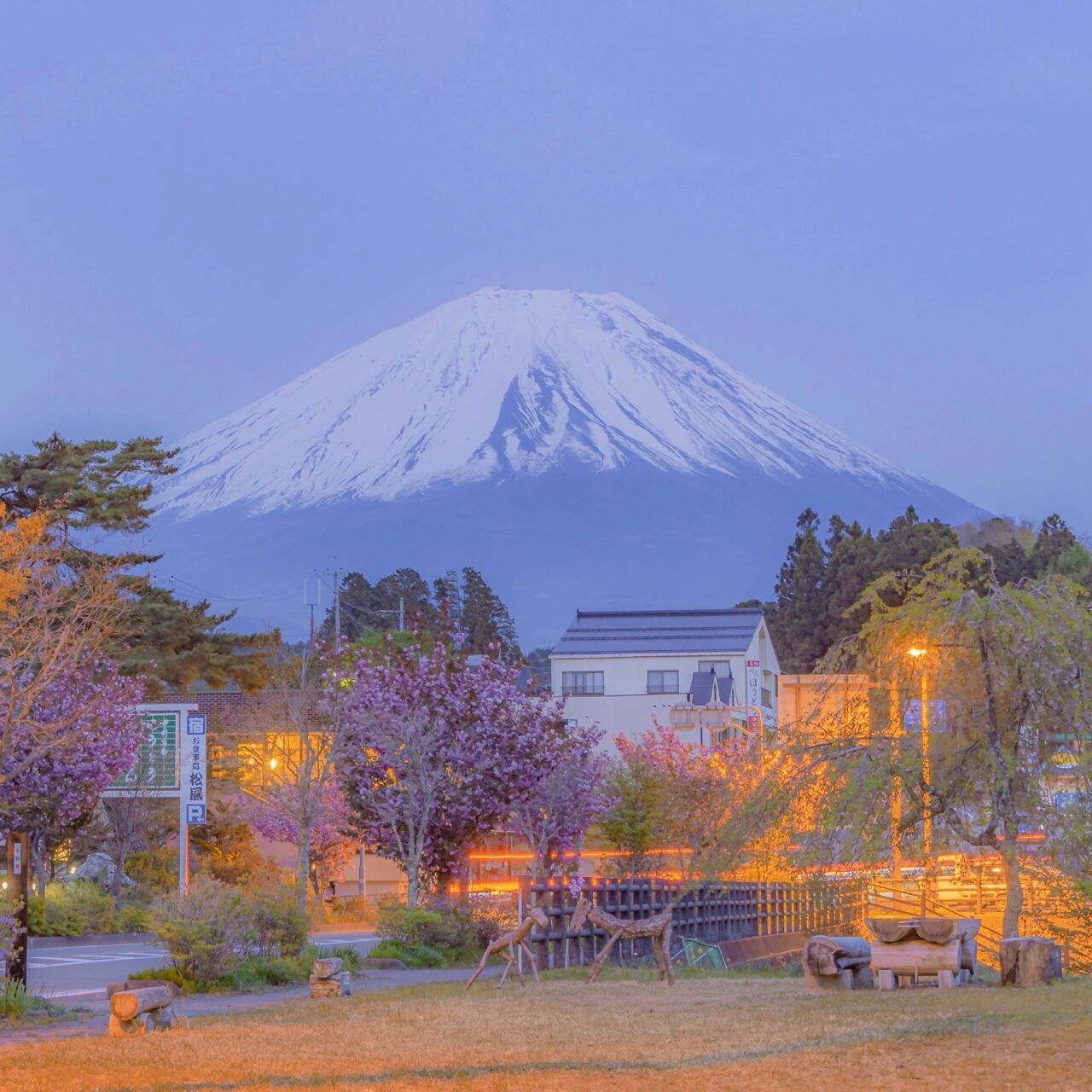 富士山朋友圈背景图图片