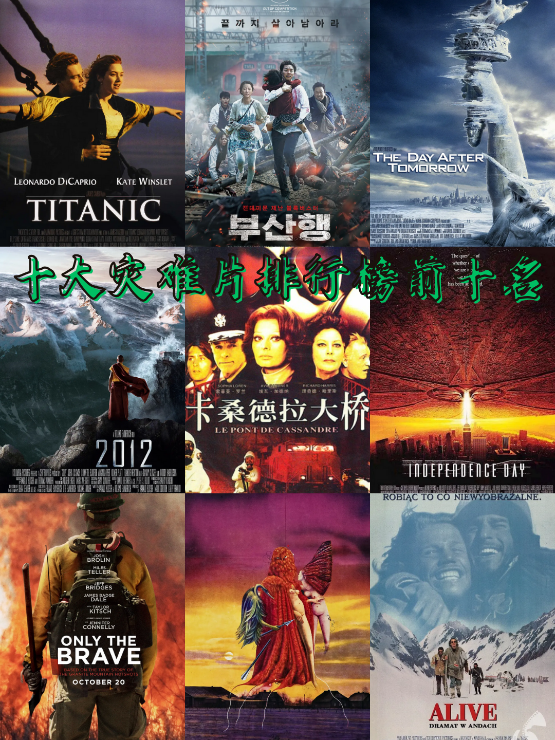 十大灾难片排行榜前十名