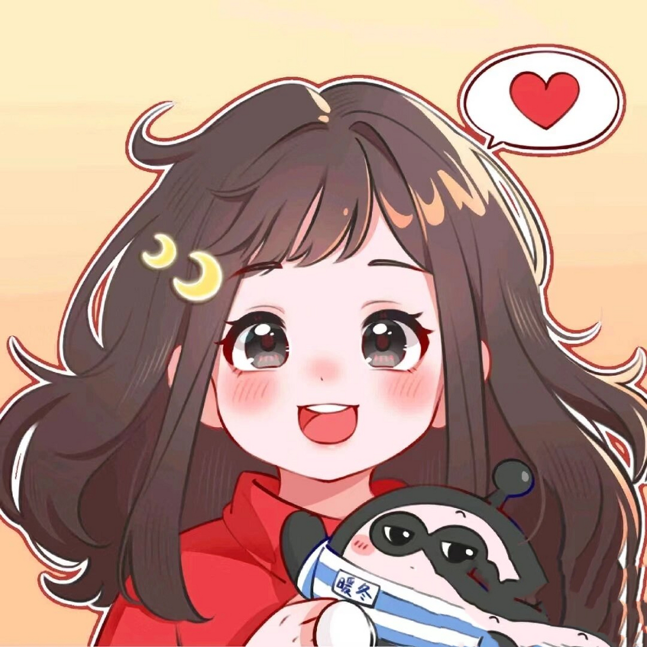 七月月粉丝头像 七月月出粉丝头像了#好看头像# #可爱头像