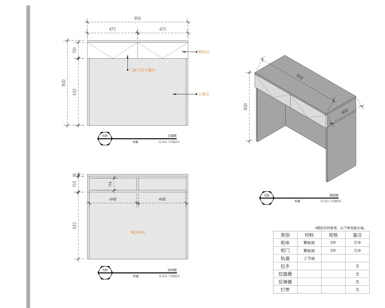 书桌基本尺寸制作