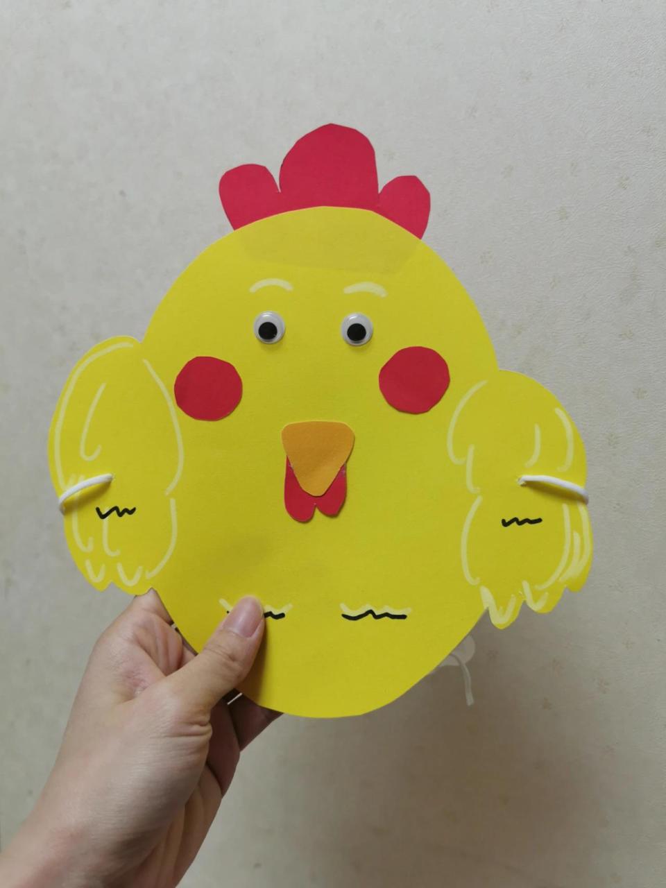 小鸡头饰diy手作 一年级下册语文老师说要做小鸡或者小鸭的头饰噢