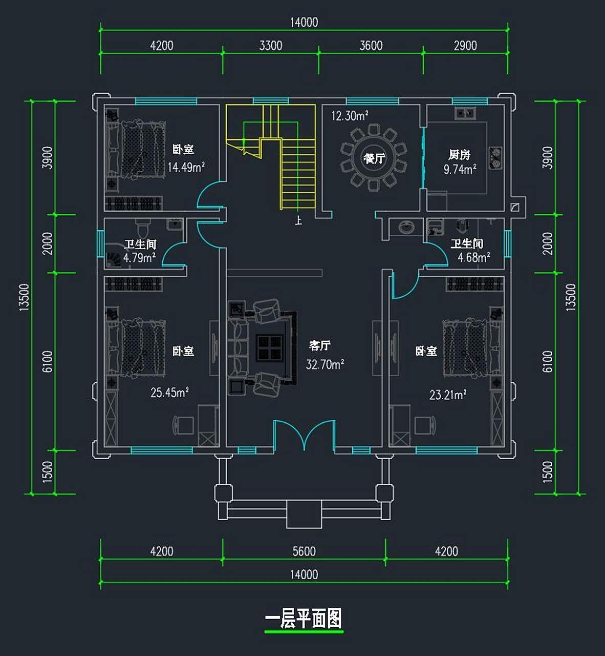 5米,6卧3厅 92房屋概况 编号: dc1010 层数: 二层 结构: 砖混结构