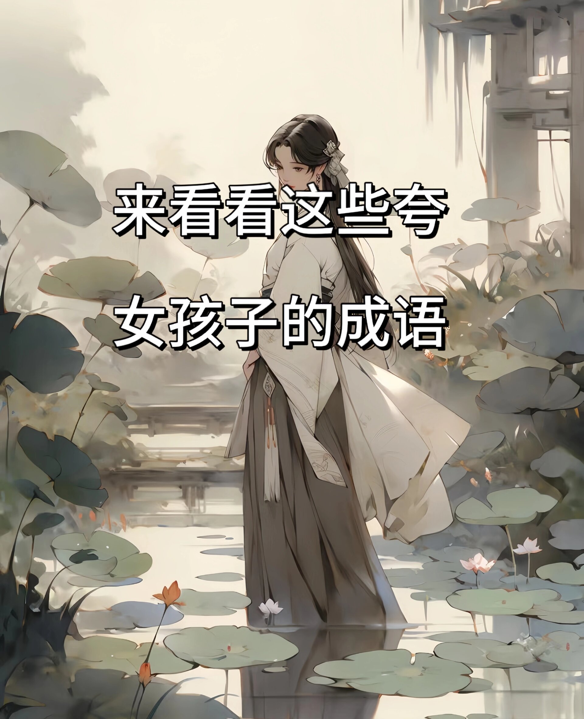 来看看这些怎么夸女孩子的成语吧