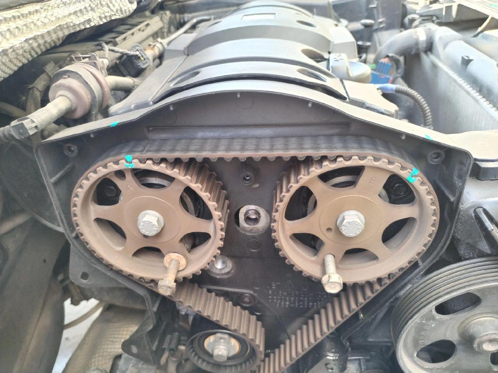 标致307凉车叽叽叽的异响,检测是正时皮带硬化导致,更换正时,解决问题