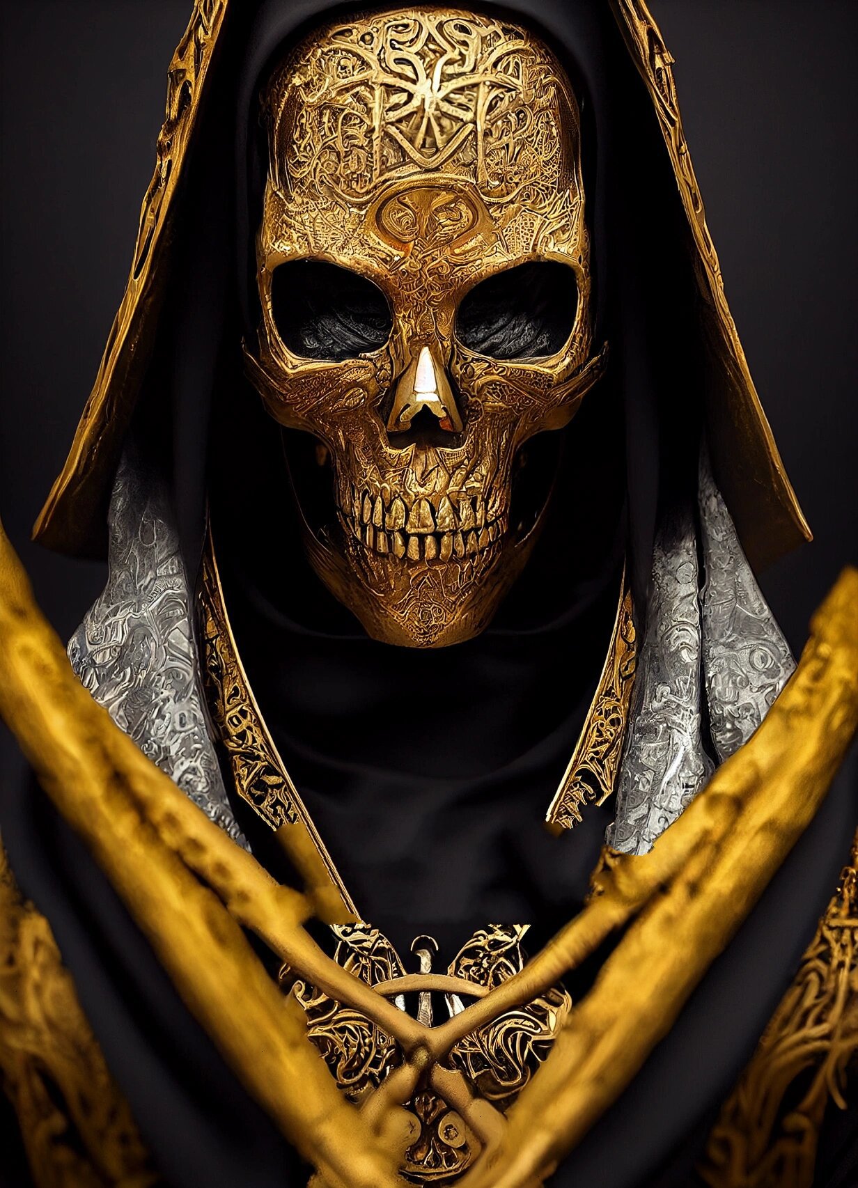 黄金古法骷髅头系列