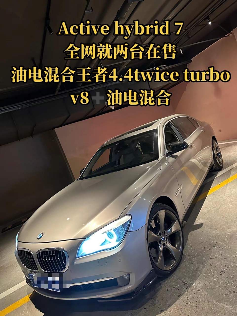 宝马750油电混合.active hybrid 7全网就两台在售. 油电混合王者4.