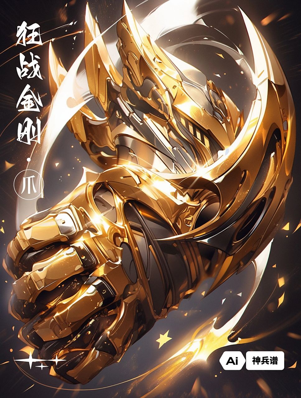 它由仙兽金刚虎的利爪和龙鳞钢铸造而成,外观呈现金色,形状如猛虎的