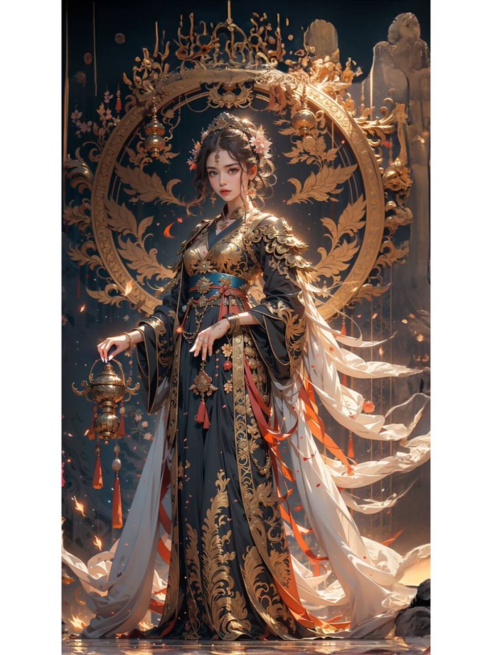 古风三万里 | 江山富丽古风美人图 皇后婉约而高贵,如画的容颜,仿佛