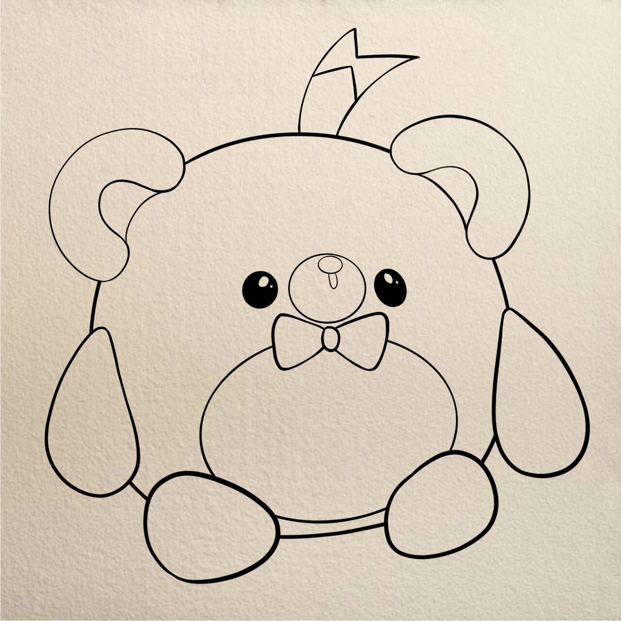 蛋仔派对仔仔熊7815简笔画附过程7815 02我也想帮忙～ 02