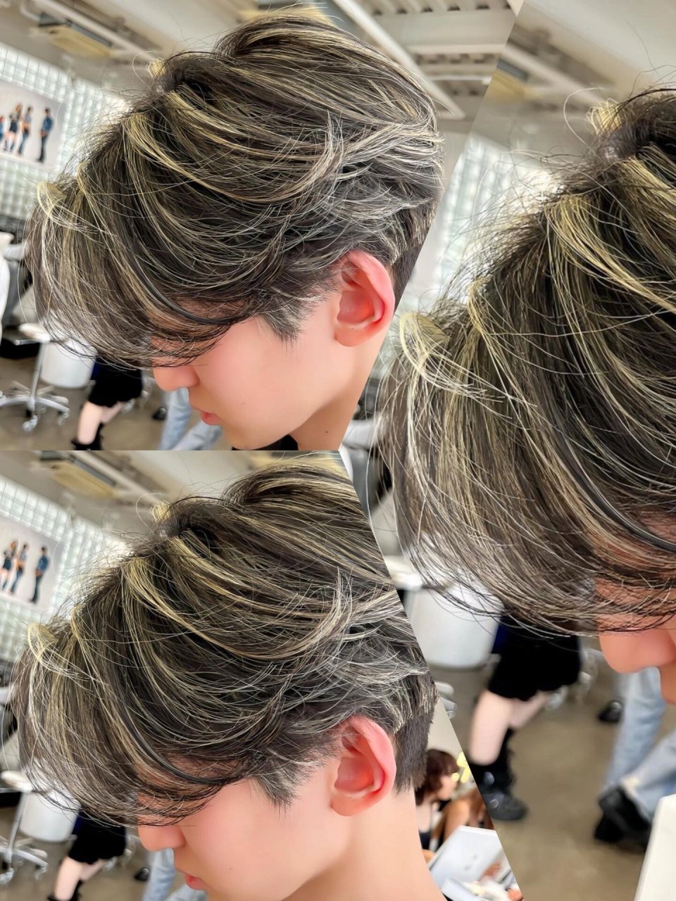 成都染发|男生挑染千万不要尝试因为太帅了 这个发色属于挑染 73