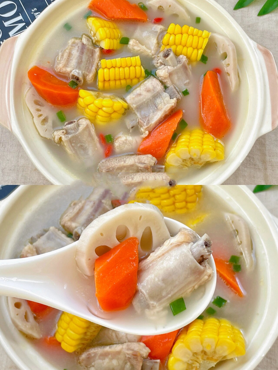 营养滋补又好喝的玉米莲藕排骨汤7515汤鲜味美 96哈喽～大家好