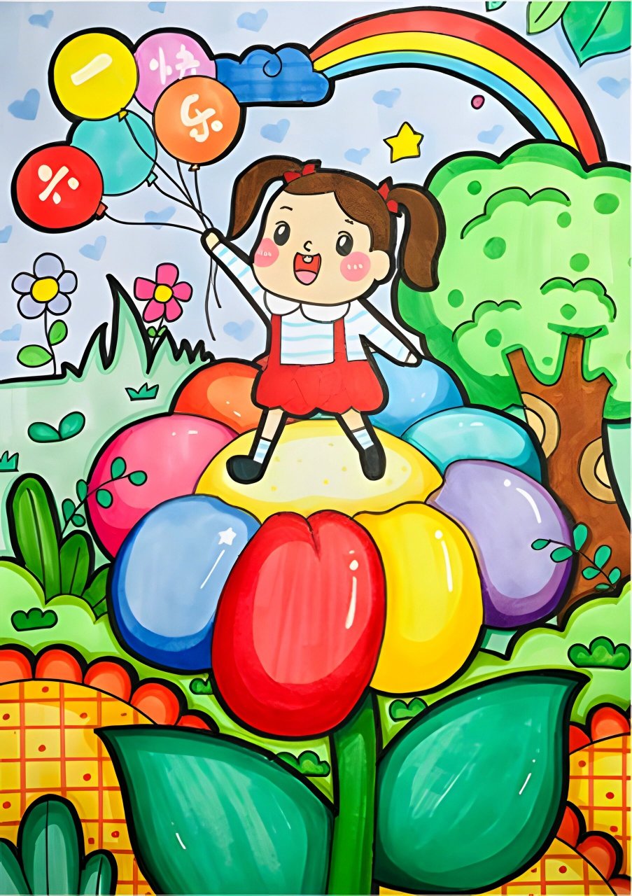 97超级好看的六一儿童节主题绘画来了